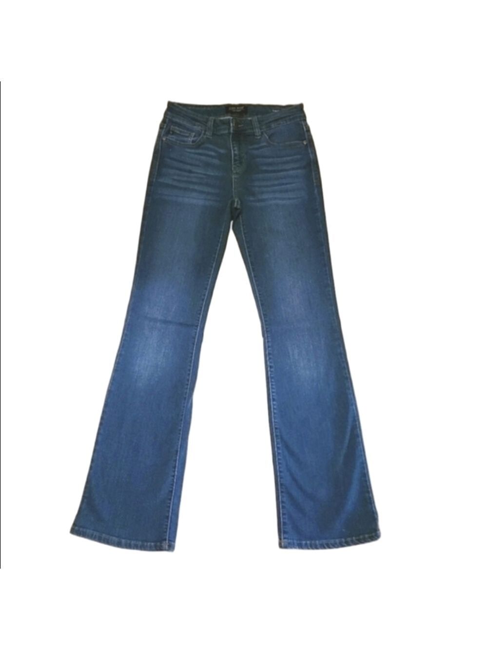 Judy Blue Bootcut Jeans Mid Rise Dark Wash Stretch Denim Straight Leg Flare 5/27